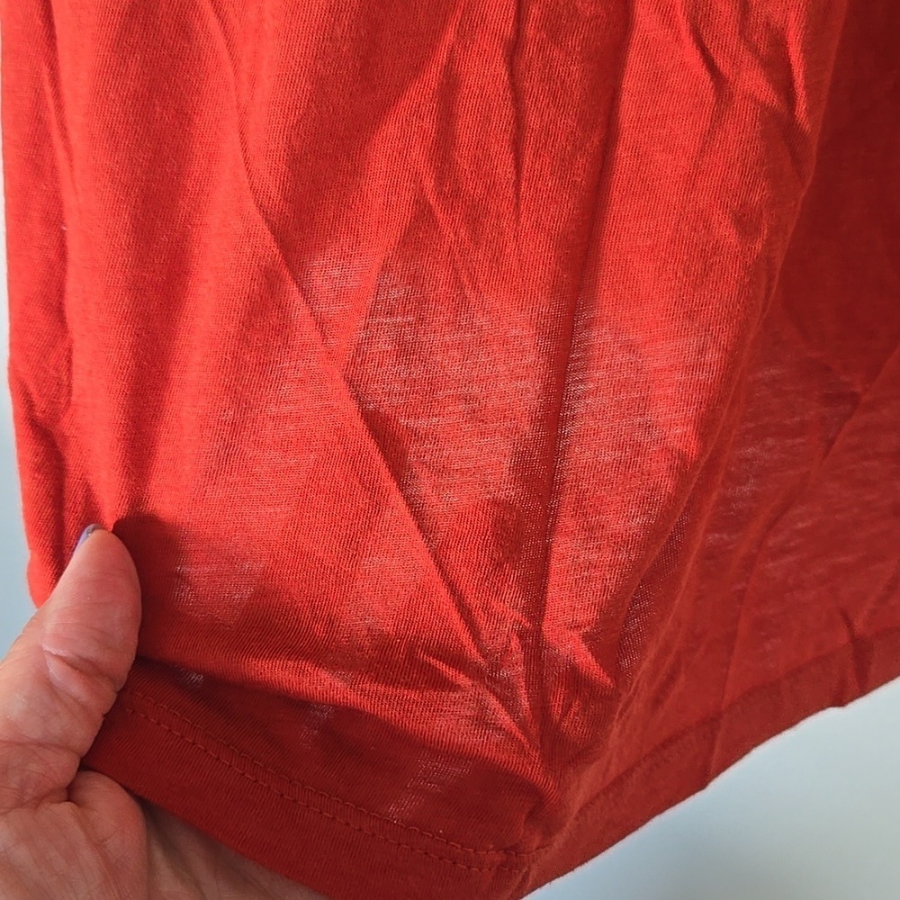 Elle | Rust Long Sleeve Top Size XL - Picture 7 of 10